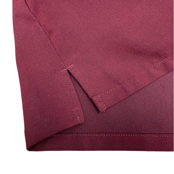 EUC Women's FIGS Casma 3-Pocket Scrub Top Burgundy FW1100 | Size XS - Picture 7 of 10